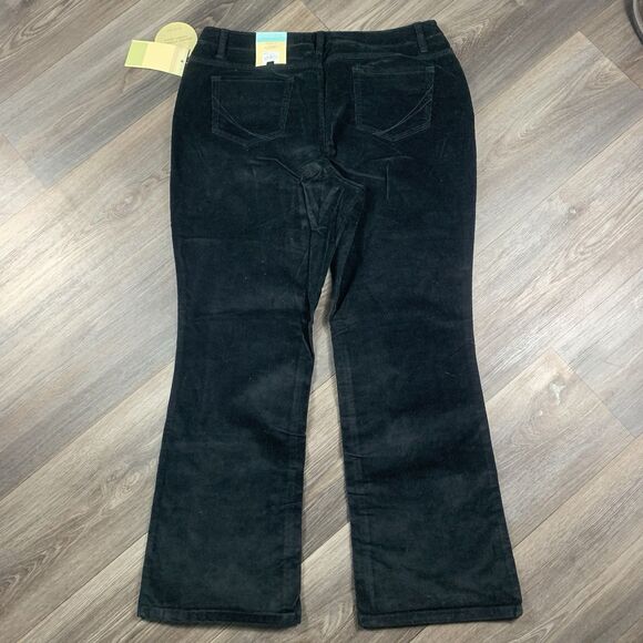Sonoma Life+Style Women's Mid Rise Black Bootcut Corduroy Pants Size 16 S - Picture 6 of 6